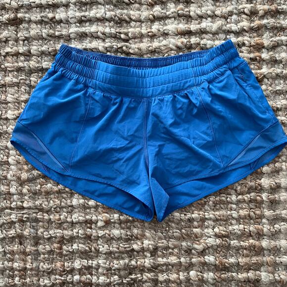 Lululemon Hotty Hot Short II 2.5" Royal Blue Size 8 Excellent Condition - Picture 3 of 11